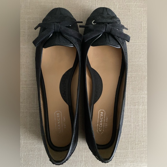 Coach Josie Black Ballet Flats - Picture 1 of 3